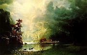 Albert Bierstadt Sierra Nevada Morning Germany oil painting artist